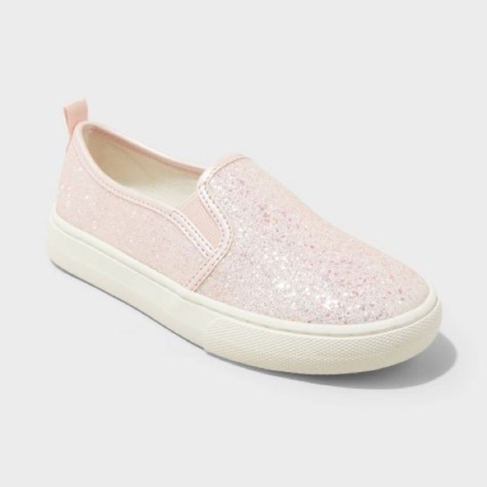 Pink Glitter Slip-On ' Charlotte Slip-On Sneakers - Cat & Jack
Size:2